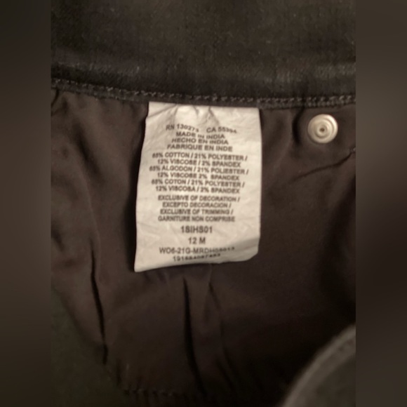 Lee Pull On High Rise Black Skinny Jeans 12 M - Picture 5 of 9